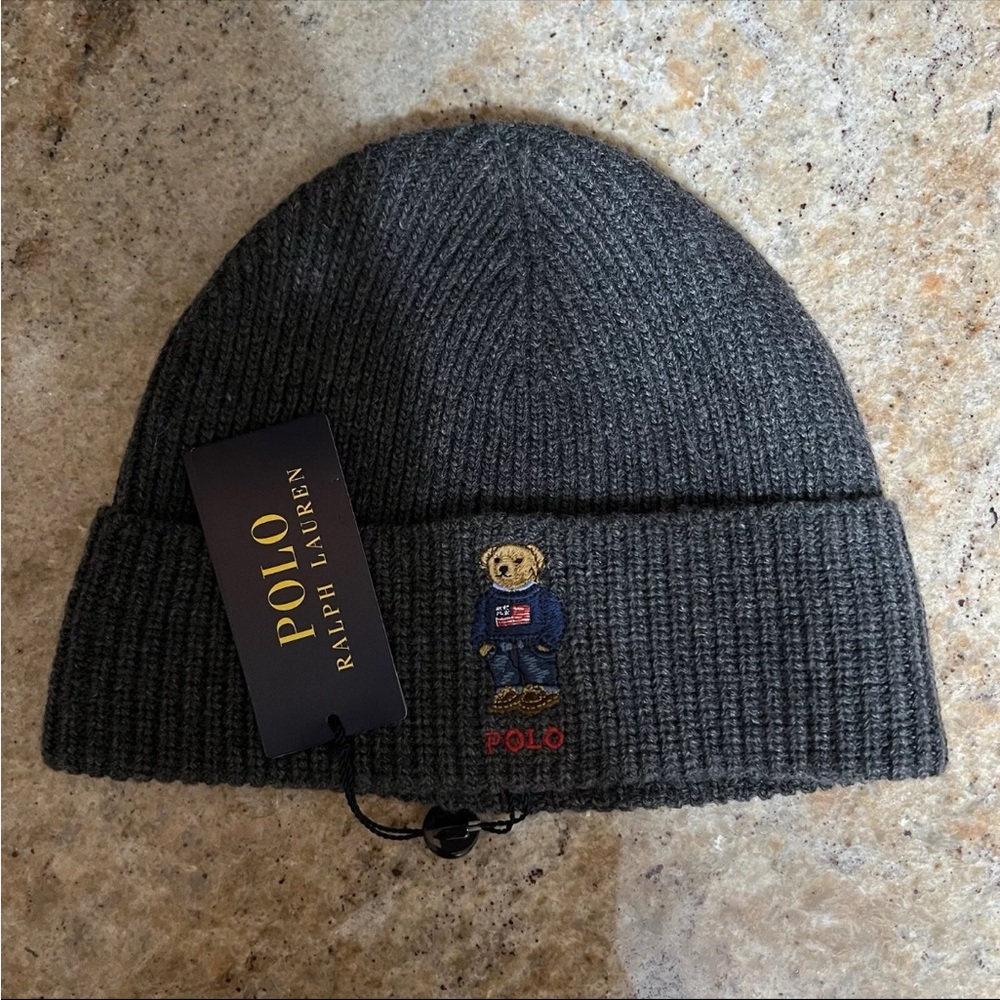 NWT Polo Ralph Lauren Polo Bear Beanie